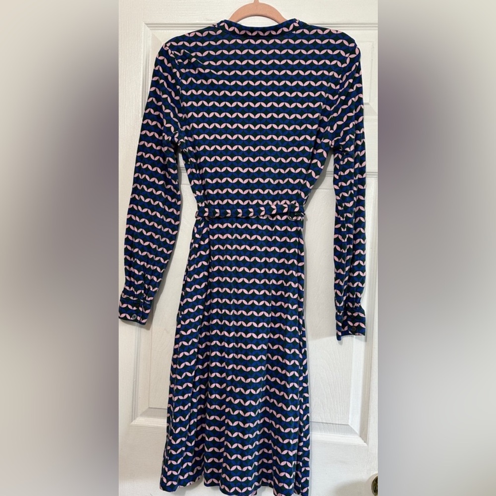 Boden Julia Shirtdress, Diamond Terrace Size- 10 Long - Picture 4 of 8